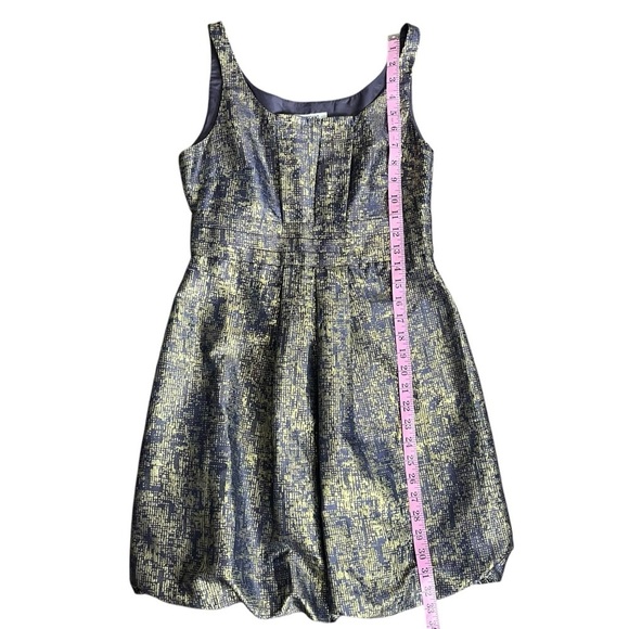 LIKE NEW Moschino Cheap & Chic Blue/Gold Metallic Dress Sz 6 - Picture 7 of 7